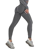 DUROFIT Scrunch Butt Leggings Damen High Waist Sport Leggings Po Push Up Leggings Booty Lift Leggins Gym Leggings Yoga Pants Ruched Sp