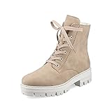 Rieker Damen Biker Boots 76141, Frauen Stiefeletten,Boots,Stiefel,Bootee,Booties,halbstiefel,Kurzstiefel,uebergangsschuhe,beige (60),39 EU / 6 U