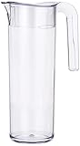 Mepal Wasserkaraffe Flow 1.5 L, Kunststoff, Klar, 179 x 10.8 x 29
