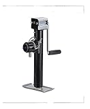 SHANG-JUN Jack Trailer Seitenwind 5000 lbs Rohrmontage Swivel Jack Runde Rohrmontage Swivel Anhänger Jack Weld-On Jack, Sidewind, 5.000 lbs.Mit Fußplatte. Motorisierter Trolley-Trolley