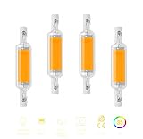 R7S LED 78mm Dimmbar Hightlight Birne, 1000LM Warmes Licht 3000K, CRI85+ 10W Ersetzen Halogen R7S J78 100W, 360° Strahlwinkel, Einfach zum Ersetzen für Decken-Flutlicht-Lampe Wandlamp