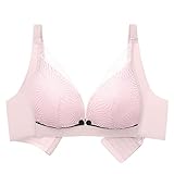 KIMODO Schwangerschafts BH Unterwäsche Damen Still Bra Bustier Nahtloser Ohne Bügel Push Up Umstands für Schwangere Einschließung Stillen Schlaf Dessous (A-Rosa, XL)