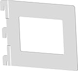 Element System Bücherbügel Karthago, 4 Stück für 1 und 2-reihig Wandschienen, weiß, 10801-00010