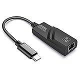 VOKY USB C zu Ethernet Adapter,USB Type C auf RJ45 Gigabit Ethernet LAN Netzwerkadapter, 10/100/1000 Mbps für Dell XPS13, Google Chrome Book Pixel, Huawei P30, Samsung S10, iPad Pro, MacBook