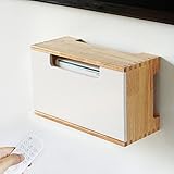 Wand WiFi Router Aufbewahrungsbox, Holz Wandmontage TV Set Top Box Regale, Modem Wireless Router Organizer, Netzkabel Kabelrouter Verstecktes Regal, 30×12,5×18 cm (Size : B)