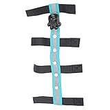 FECAMOS Verstellbares Outdoor-Lichtband, LED-Pferdehalsband Polyester + Kunststoff Batteriebetriebener Outdoor-Nachtsport-LED-Band für Nachtaktivitäten oder dunkle Umgebung(Blau)
