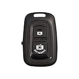 Marryself Ein-Knopf Kamera-Auslöser Bluetooth Fernbedienung-Technologie Fernauslöser für Smartphones und Tablets (2 Empfänger) (Schwarz)