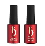 Kodi Professional Top & Base Coat Unterlack & Überlack Set 15ml | Einweichgel, Nagelpolitur-Set | Für langlebige Nägel | Einfach zu verwenden, ungiftig & geruchlos | Aushärtung unter LED oder UV-Lamp