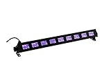 Eurolite LED Party UV Bar-9 | UV-Scheinwerfer mit 9 x 1-Watt-UV-LED | UV-Beleuchtung | UV-Röhre | Schwarzlicht-Bar | Für Partyraum, Club, Bar, D