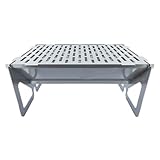 in-outdoorshop Holzkohlegrill, Steckgrill aus Edelstahl, Grill, Feuer, für Camping, O