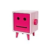 CAIMEI Serviette Orgorzier Tissue Box Cover Holz Praktische High-End-Desktop-Pumppapier-Rollenlagerung Lächelnde Gesichtsdekor (Farbe: Großblau)/Kleines R