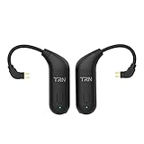 oneforus TRN BT20 Bluetooth 5.0 Drahtloses Binaurales Bluetooth-Upgrade-Kabel Verlustfreie HD-Übertragung 0,75 0,78 MM S-Typ 2pin Plug and Play,Black-0.78MM