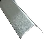 Edelstahl Winkel 3-fach gekantet 150 cm Kantenschutz Metall V2A Eckleiste (K240 geschiffen, 25x25x0,8 mm)