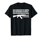 Russian Power Kalaschnikov Waffe Gewehr AK-47 tshirt T-S