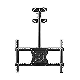 YYhkeby TV-Halterung TV-Deckenhalterung voll beweglich höhenverstellbar Deckenhalterung TV-Halterung schwenkbar neigbar für 32-65 Zoll Fernseher max. 50 kg Kapazität J