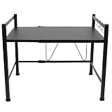 Mikrowellenständer, Küchenregal-Organizer-Regal, Bakers-Regal, 2-lagiges Küchen-Teleskopregal mit 4 S-Haken, Geeignet für Küche, Kleiderschrank, Garage, Duschraum und andere Lagerb