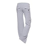 Jogginghose Damen Einfarbige Yogahose Sporthose Mit Stretch Taille Herbst Workout Leggings Xs 4xl Strumpfhosen Thermohose Wanderhose Trainingshose Outdoorhose Freizeithose Yoga Hosen Sweatp