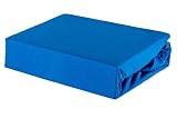 Bettlaken Spannbettlaken 80/160 80x160 Baumwolle Jersey 100% aus Polen (Kornblume, 80 x 160 cm)