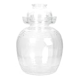 Glas Vorratsdosen Gurkentopf Große Vorratsgläser: Gurkenglas Schmalztopf Gärglas Vorratsbehälter Glasbehälter Honigtopf Kimchi Lebensmittel Behälter für Wein Gemüse Sauerkraut Gärtopf 5