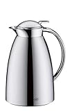 alfi Gusto, Thermoskanne Edelstahl poliert 0,65L, alfiDur Glaseinsatz, auslaufsicher, Isolierkanne hält 12 Stunden heiß, 3562.000.065 ideal als Kaffeekanne oder als Teekanne, Kanne für 5 T