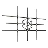 vidaXL Fenstergitter Dekorativ 69x114cm Sicherheitsgitter Einb