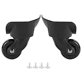 Alomejor1 2 Stück Koffer Rad Gepäck Stummschaltungen Koffer Teile Spinner Rad Gepäckrad Ersatz Universalräder Zubehö