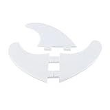 MUXSAM 1 Set Surfboard Fins Surffinnen Flossen Future FCS G5 Plastic Nylon für Surfboard Bodyboard SUP Board Weiß