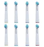 8 Stück Aufsteckbürsten für Oral B Ersatz Elektrische Zahnbürste kompatibel mit Sensitive Clean Professional Care Pro 1000 3000 5000 7000