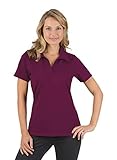 Trigema Damen 521612 Poloshirt, Rot (Sangria 08), XL