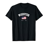 Wooster OH Retro Amerikanische Flagge USA City Name T-S