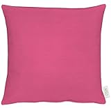 APELT Kissenhülle 4362 Farbe 31, modisch und zeitloser Kissenbezug, hochwertige und schicke Unifarbene Zierkissenhülle in Pink, Größe 49x49