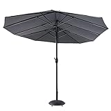 Sonnenschirm Schirme Gartenschirm Terrassenschirm Doppelt 270 * 460