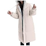 Beudylihy Damen Wintermantal Lang mit Fell Wasserdicht Schwarz Sale Warm Winterparka Damenmantel Parka Mantel Damenjacke Fleecejacke Steppjacke Steppmantel Übergangsmantel Übergangsjacke Winterjack