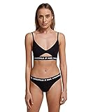 KARL LAGERFELD Damen Peephole Logo Bra, Schwarz, L EU