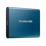 Tragbarer externer Festkörper-Drive-SSD-Externe Festplatte für PC-Laptop Mac Windows Linux Android Gaming PS4 PS5 Xbox One Smart TV,Blau,6 TB