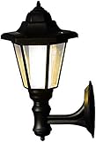 HYYK Solarenergie LED Lichtweg Weg Wand Landschaft Mount Gartenzaun Lampe Outdoor-Beig