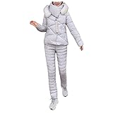 Binggong Skianzug Damen Skijacke 2 Teilig Schneeanzug Oberteile + Hosen Winter Warme Skianzüge Winddicht Snowboardjacke Hosen Set für Wintersport Snowboard Skiing S