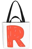 VOID R Alphabet Buchstabe Namen Tasche 33x33x14cm,15l Einkaufs-Beutel Shopper Einkaufs-Tasche Bag
