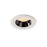 SLV Deckeneinbauleuchte NUMINOS DL M / LED Spot, Fluter, Deckenstrahler, Deckenleuchte, Einbau-Leuchte, Innen-Beleuchtung / IP20/IP44 2700K 17.55W 1550lm weiß 40G