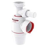 Wirquin 30722155 Wirquin Neo Air Siphon für Spülbecken, mit Waschmaschinenanschluss D40