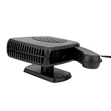 Dauerhaft Wagen Heizung, Mittel Geschwindigkeit Gemacht von Abs 150w. Kupfer Draht zum 12V. Wagen Zigarette Feuerzeug (Schwarz)