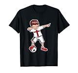 England Trikot Fußball Fan Dabbing Boy Jungs / Herren T-S