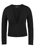 VERO MODA Bridget Damen Blazer Kurzblazer Jacke Mit V-Ausschnitt, Größe:M, Farbe:Black