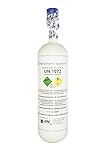 Medizinischer Sauerstoff 2 Liter Leichtstahlflasche, med. O2 nach AMG GOX, 200 bar NEU & VOLL, Made in EU