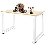 TBNB Computer-Schreibtisch-Tisch MDF-Arbeitstisch Laptop-Tisch Computertisch Langlebiger Metallrahmen Perfekt für das Home-Office-Arbeitszimmer 120 x 60 x 74