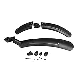 Kunpengzhao Fahrradhäuser Mountainbike Fender schwarz Universal Fahrrad erweiterter Kotflügel für Rennrad Radfahren Reiten Sport Zubehör für das Fahrrad. (Color : Black)