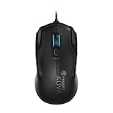 Roccat Kova AIMO Ambidextrous RGB Gaming Maus (7.000 Dpi Pro-Optic 6 Sensor, rechts-/Linkshänder, 12 programmierbare Maustasten, Designt in Deutschland) Schw