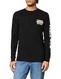 Tommy Jeans Herren TJM LS Mono Positivity Tee T-Shirt, Schwarz, XXL