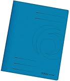 Herlitz 10902492 Schnellhefter Easy Orga, Manilakarton, blau VE=1