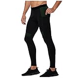 CHUXI 2021 Herren Yogahose Sport Stretch Fitness Training Tights Hohe Taille Atmungsaktiv Schnell Trocknende Legginghose, #1army Green, 36-41